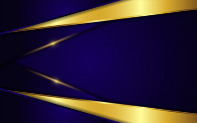 Luxury blue and golden gradient background