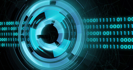 Image of scope scanning with binary coding data processing