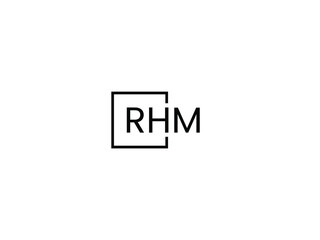 RHM Letter Initial Logo Design Vector Illustration