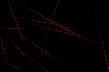 Abstract black with red lines, triangles background modern design. Vector illustration EPS 10.