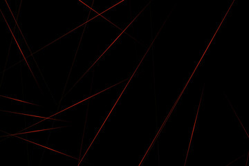 Abstract black with red lines, triangles background modern design. Vector illustration EPS 10.