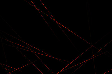 Abstract black with red lines, triangles background modern design. Vector illustration EPS 10.