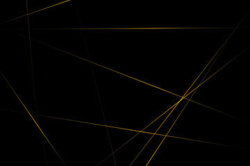 Abstract black with gold lines, triangles background modern design. Vector illustration EPS 10.