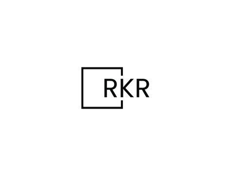 RKR Letter Initial Logo Design Vector Illustration