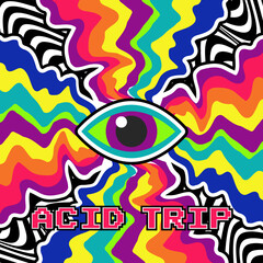 Futuristic vector illustration in bright neon colors.Urban graffiti style vector design element.