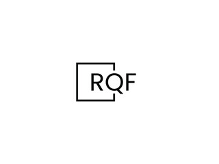 RQF letter initial logo design vector illustration