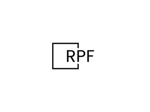 RPF Letter Initial Logo Design Vector Illustration