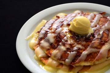 Cinnamon Roll Pancakes