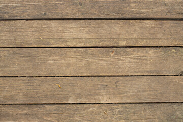 Texture of wooden boards close-up, top view.