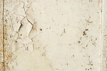 Texture of a rusty metal surface with peeling paint