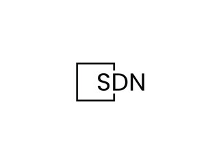 Obraz premium SDN Letter Initial Logo Design Vector Illustration