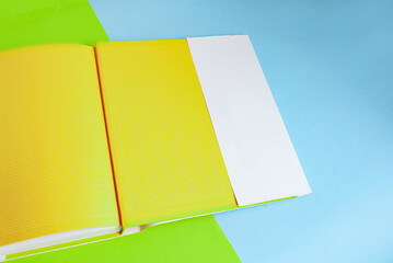 Book over background - closeup detail