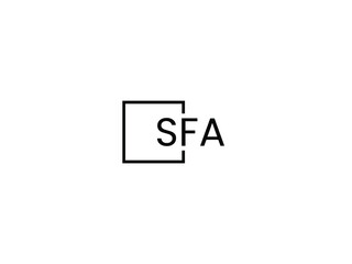 SFA Letter Initial Logo Design Vector Illustration