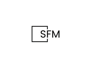 SFM Letter Initial Logo Design Vector Illustration