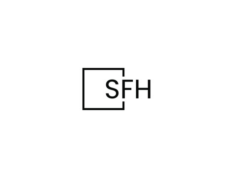 SFH Letter Initial Logo Design Vector Illustration