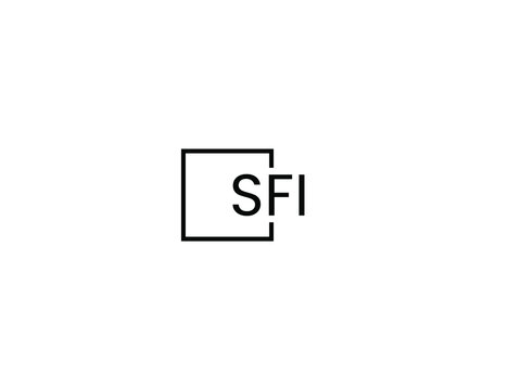 SFI Letter Initial Logo Design Vector Illustration