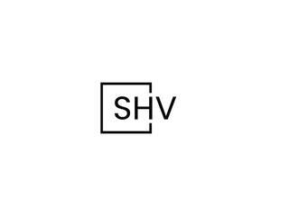 Obraz premium SHV Letter Initial Logo Design Vector Illustration