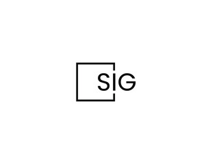 SIG Letter Initial Logo Design Vector Illustration