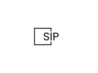 SIP Letter Initial Logo Design Vector Illustration