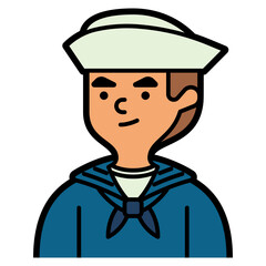 sailor line icon