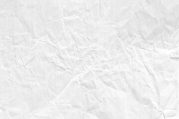 White crumpled paper background texture