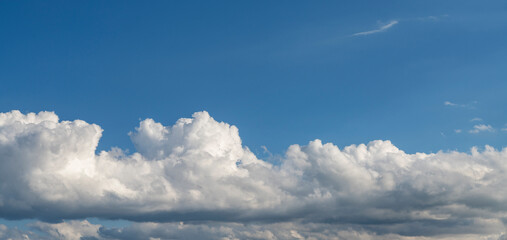 Blue sky with clouds, sky cloud background.
