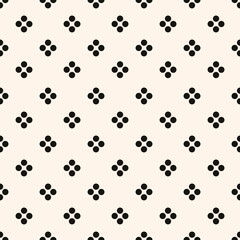 Fototapeta na wymiar Simple abstract dots seamless pattern
