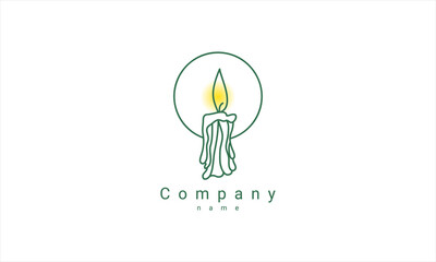 Obraz premium candle logo 