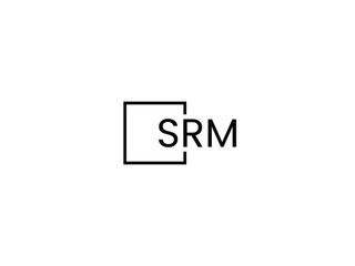 SRM letter initial logo design vector illustration