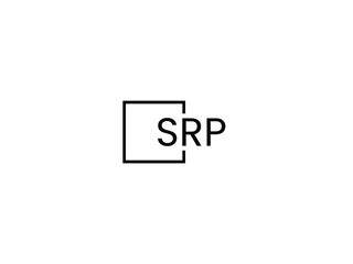 SRP letter initial logo design vector illustration