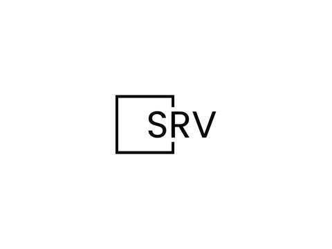 SRV letter initial logo design vector illustration