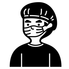 surgeon line icon