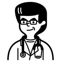 veterinarian line icon