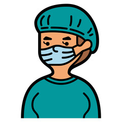 surgeon line icon