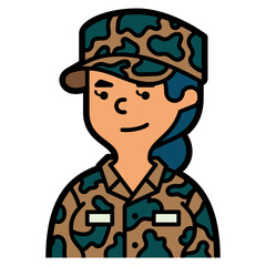 military line icon