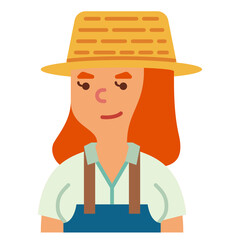 farmer line icon