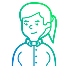 waiter line icon