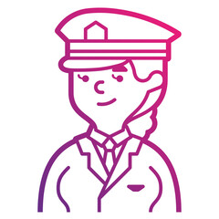 postman line icon