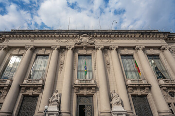 Piratini Palace Facade - Seat of state government - Porto Alegre, Rio Grande do Sul, Brazil