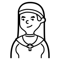 priest line icon