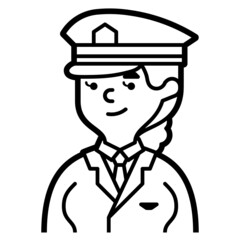 postman line icon