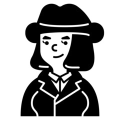 detective line icon
