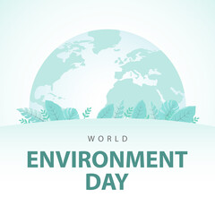 World environment day with globe and nature background