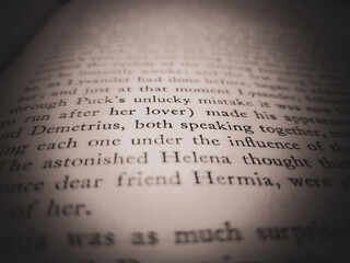 Antique Shakespeare Othello Book Background