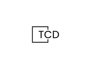 TCD Letter Initial Logo Design Vector Illustration