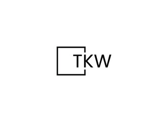 TKW letter initial logo design vector illustration