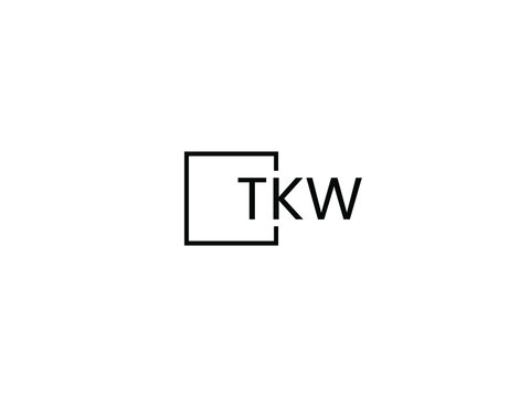 TKW letter initial logo design vector illustration