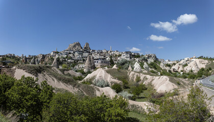 Fototapeta na wymiar Uchhisar Fortress. Cappadocia