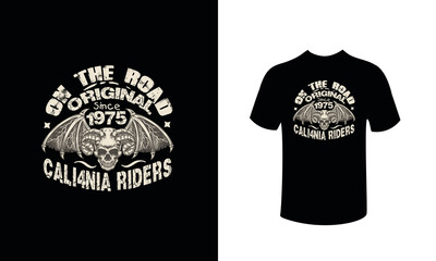 no the road original since 1975 call4nia riders t-shirt design.