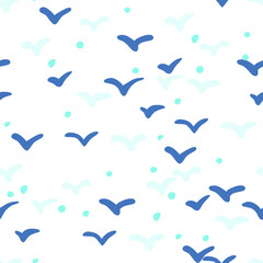 Obraz premium Summer sea holidays - seamless pattern